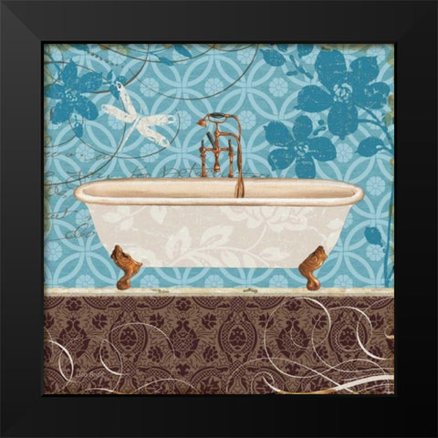 Eco Motif Bath II Black Modern Wood Framed Art Print by Audit, Lisa
