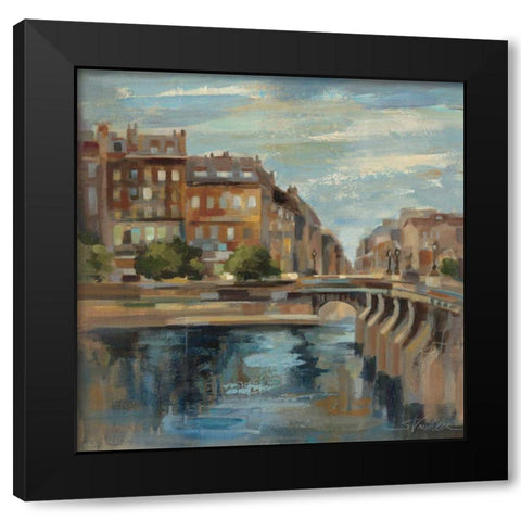 A Moment in Paris II Black Modern Wood Framed Art Print by Vassileva, Silvia