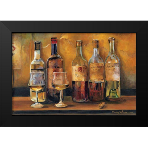 Cellar Whites Black Modern Wood Framed Art Print by Hageman, Marilyn