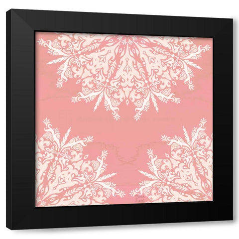 Bohemian Vibes Pattern VIIIB Black Modern Wood Framed Art Print by June, Dina