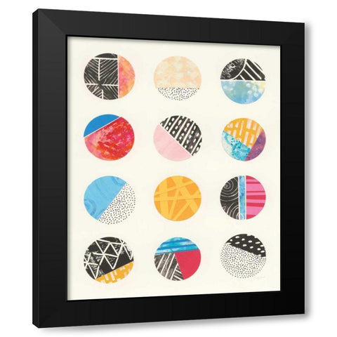 Repetition I Black Modern Wood Framed Art Print with Double Matting by Prahl, Courtney