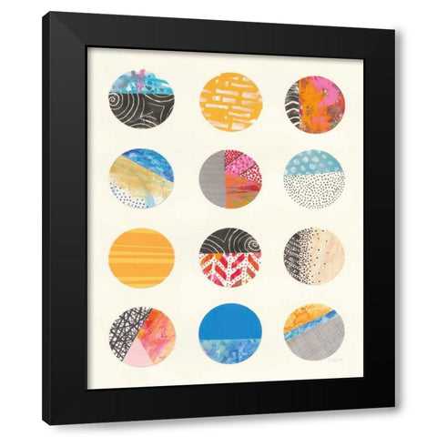 Repetition II Black Modern Wood Framed Art Print with Double Matting by Prahl, Courtney