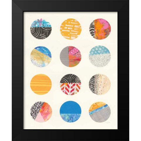 Repetition II Black Modern Wood Framed Art Print by Prahl, Courtney