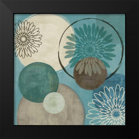 Flora Mood I Black Modern Wood Framed Art Print by Charron, Veronique
