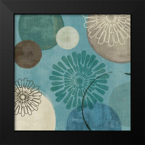 Flora Mood II Black Modern Wood Framed Art Print by Charron, Veronique