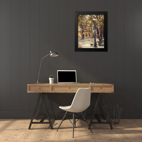 Provence Village II Black Modern Wood Framed Art Print by Hageman, Marilyn