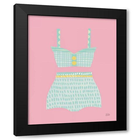 Bathing Beauties IV Pastel Black Modern Wood Framed Art Print by Averinos, Melissa