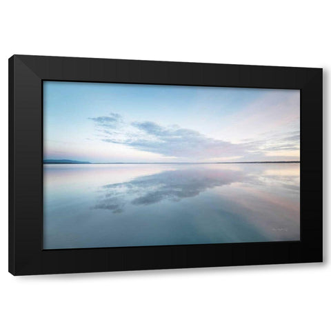 Bellingham Bay Clouds Reflection I Black Modern Wood Framed Art Print with Double Matting by Majchrowicz, Alan