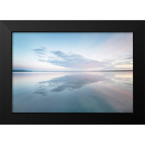 Bellingham Bay Clouds Reflection I Black Modern Wood Framed Art Print by Majchrowicz, Alan