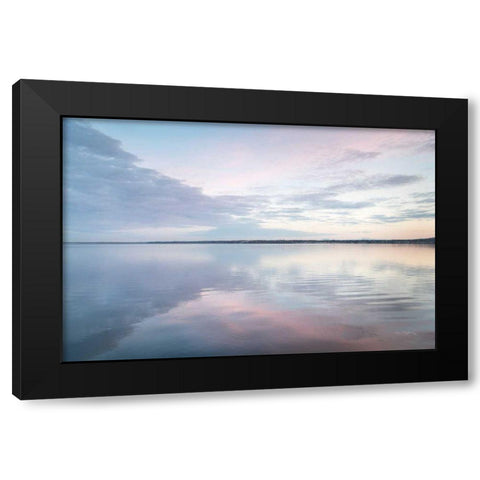Bellingham Bay Clouds Reflection II Black Modern Wood Framed Art Print by Majchrowicz, Alan