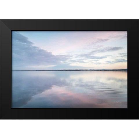 Bellingham Bay Clouds Reflection II Black Modern Wood Framed Art Print by Majchrowicz, Alan