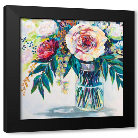 Alluring Black Modern Wood Framed Art Print with Double Matting by Vertentes, Jeanette