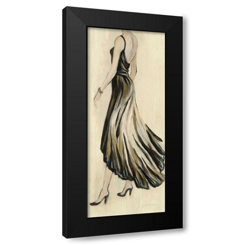 Evening Gown IV Crop Black Modern Wood Framed Art Print by Vassileva, Silvia