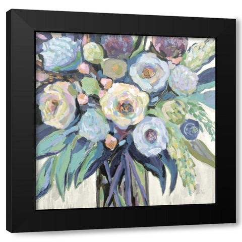 Nighttime Neutral Black Modern Wood Framed Art Print by Vertentes, Jeanette