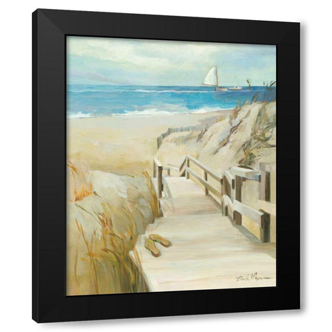 Coastal Escape Black Modern Wood Framed Art Print by Hageman, Marilyn