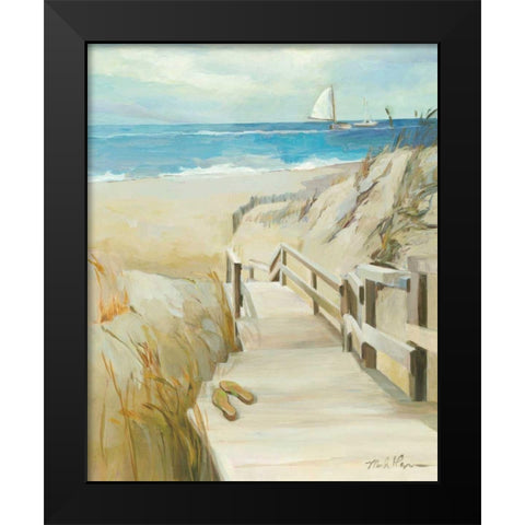 Coastal Escape Black Modern Wood Framed Art Print by Hageman, Marilyn