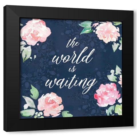 Moroccan Bouquet IV Black Modern Wood Framed Art Print by June, Dina