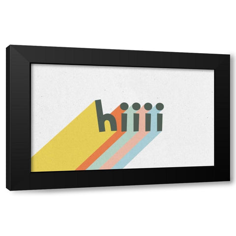 Rainbow Words VI Black Modern Wood Framed Art Print with Double Matting by Hershey, Moira