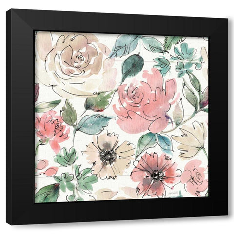 Country Love Pattern IA Black Modern Wood Framed Art Print by Tavoletti, Anne