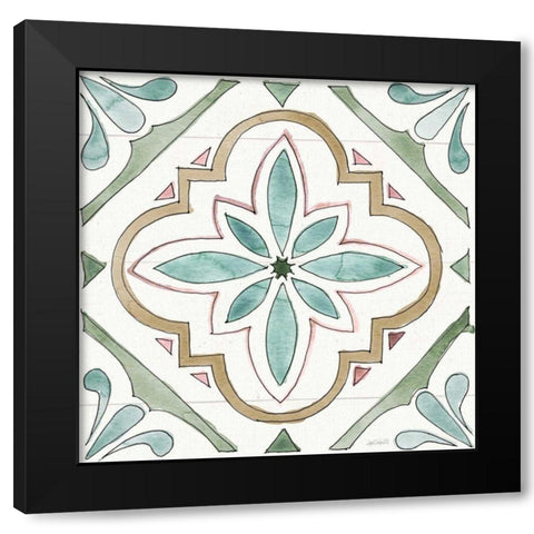 Country Love Pattern IIA Black Modern Wood Framed Art Print by Tavoletti, Anne