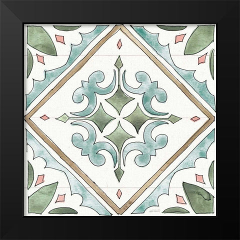 Country Love Pattern IVA Black Modern Wood Framed Art Print by Tavoletti, Anne