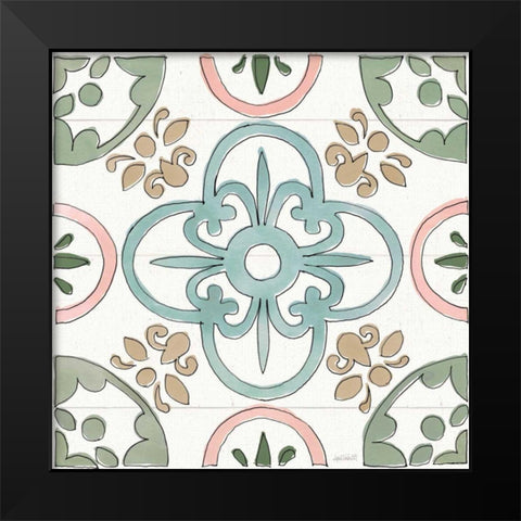 Country Love Pattern VIII Black Modern Wood Framed Art Print by Tavoletti, Anne