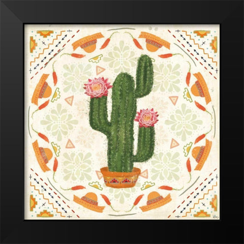 Tex Mex Fiesta V Black Modern Wood Framed Art Print by Charron, Veronique