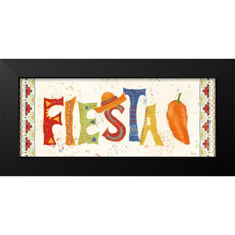 Tex Mex Fiesta VII Black Modern Wood Framed Art Print by Charron, Veronique