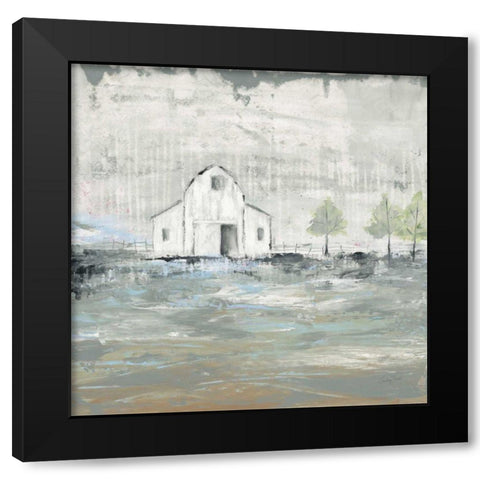 Iowa Barn I Black Modern Wood Framed Art Print with Double Matting by Prahl, Courtney
