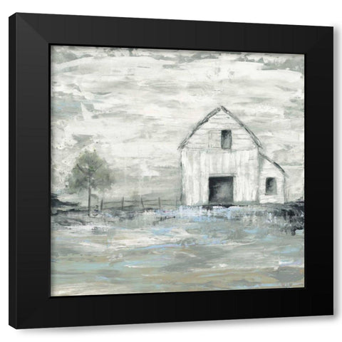 Iowa Barn II Black Modern Wood Framed Art Print with Double Matting by Prahl, Courtney