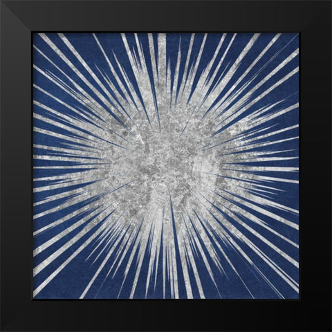 Sunburst I Black Modern Wood Framed Art Print by Wild Apple Portfolio