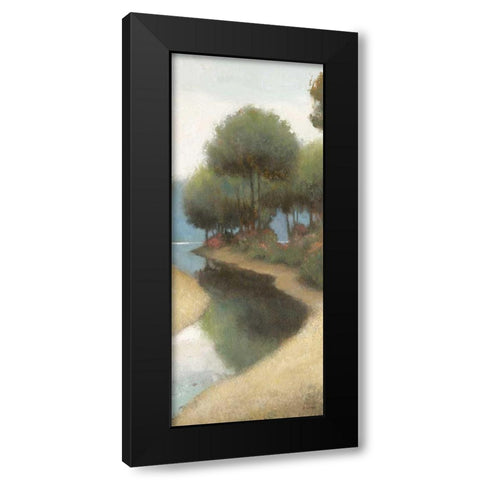By the Waterways I Crop II Black Modern Wood Framed Art Print by Wiens, James