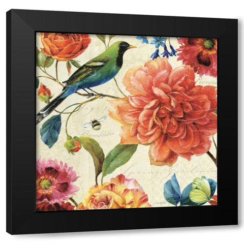 Rainbow Garden II - Cream Black Modern Wood Framed Art Print by Audit, Lisa