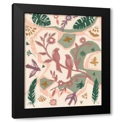 Desert Flair VI Color Black Modern Wood Framed Art Print with Double Matting by Brissonnet, Daphne