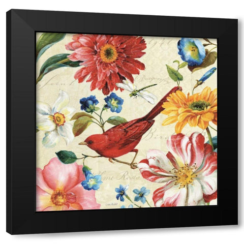 Rainbow Garden III - Cream Black Modern Wood Framed Art Print by Audit, Lisa