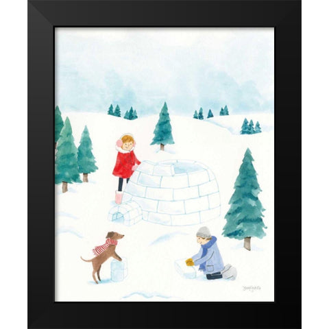 Winter Scene I Black Modern Wood Framed Art Print by Jackson, Jenaya
