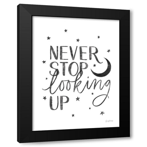 Little Child I BW Black Modern Wood Framed Art Print by Thorns, Becky