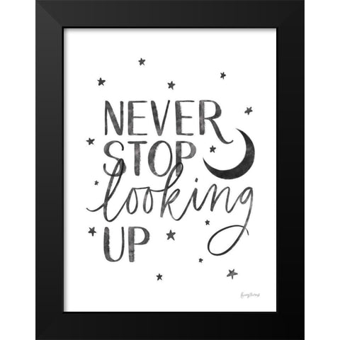 Little Child I BW Black Modern Wood Framed Art Print by Thorns, Becky