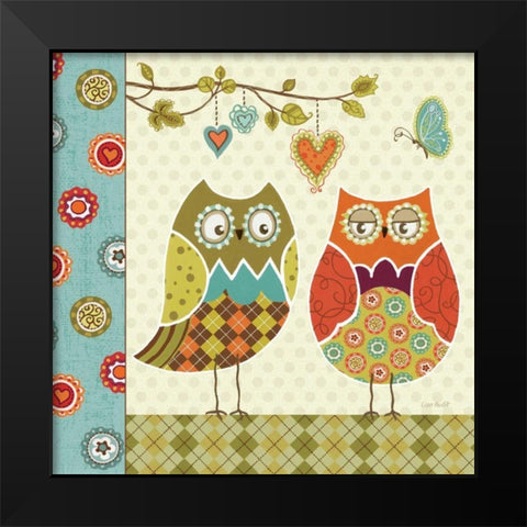 Owl Wonderful I Black Modern Wood Framed Art Print by Audit, Lisa