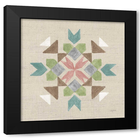 Cotton Bouquet VII Black Modern Wood Framed Art Print by Urban, Mary