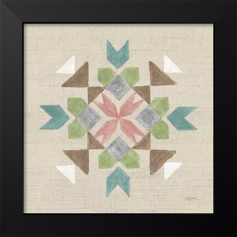 Cotton Bouquet VII Black Modern Wood Framed Art Print by Urban, Mary