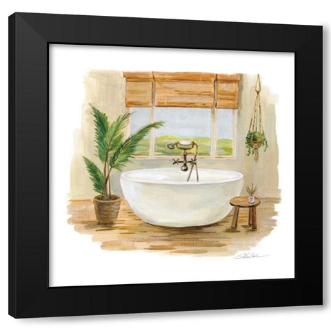 Sunny Spa I Black Modern Wood Framed Art Print by Vassileva, Silvia