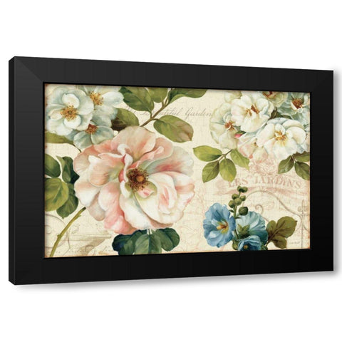 Les Jardin I Black Modern Wood Framed Art Print with Double Matting by Audit, Lisa