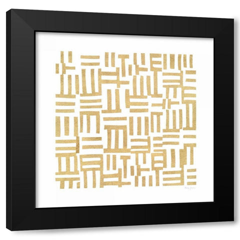 Simply Elegant V Black Modern Wood Framed Art Print by Green, Nancy