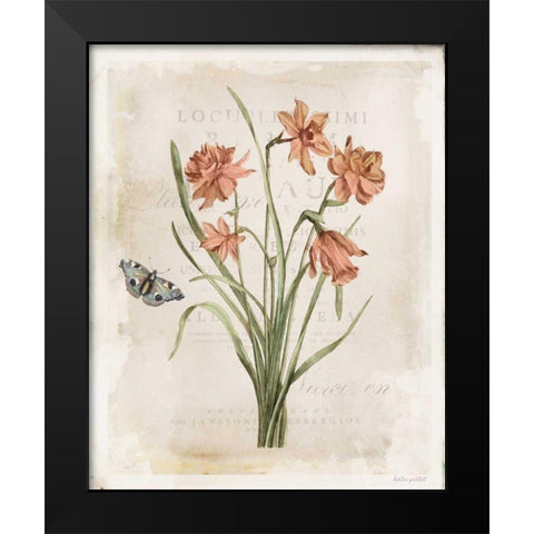Antiquarian Blooms V Black Modern Wood Framed Art Print by Pertiet, Katie