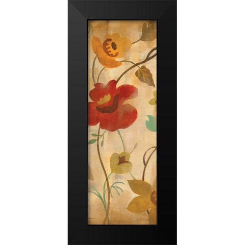 Antique Embroidery II Black Modern Wood Framed Art Print by Vassileva, Silvia