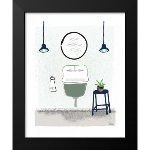 Bold Bath II BG Black Modern Wood Framed Art Print by Averinos, Melissa