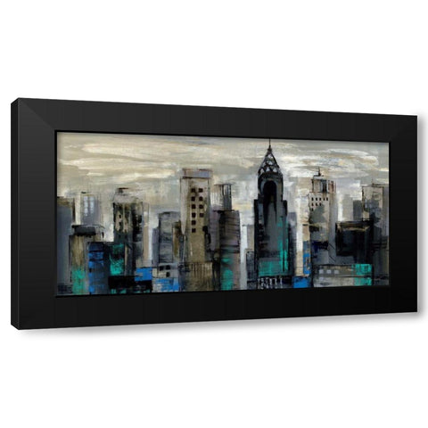 New York Moment Black Modern Wood Framed Art Print by Vassileva, Silvia
