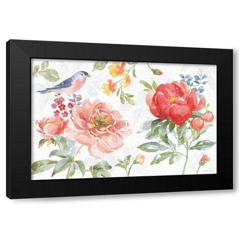 Floral Focus I Black Modern Wood Framed Art Print with Double Matting by Grove, Beth