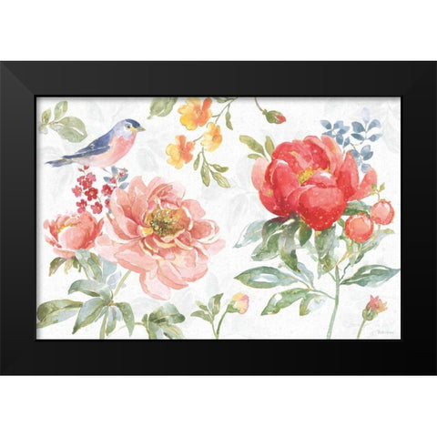 Floral Focus I Black Modern Wood Framed Art Print by Grove, Beth